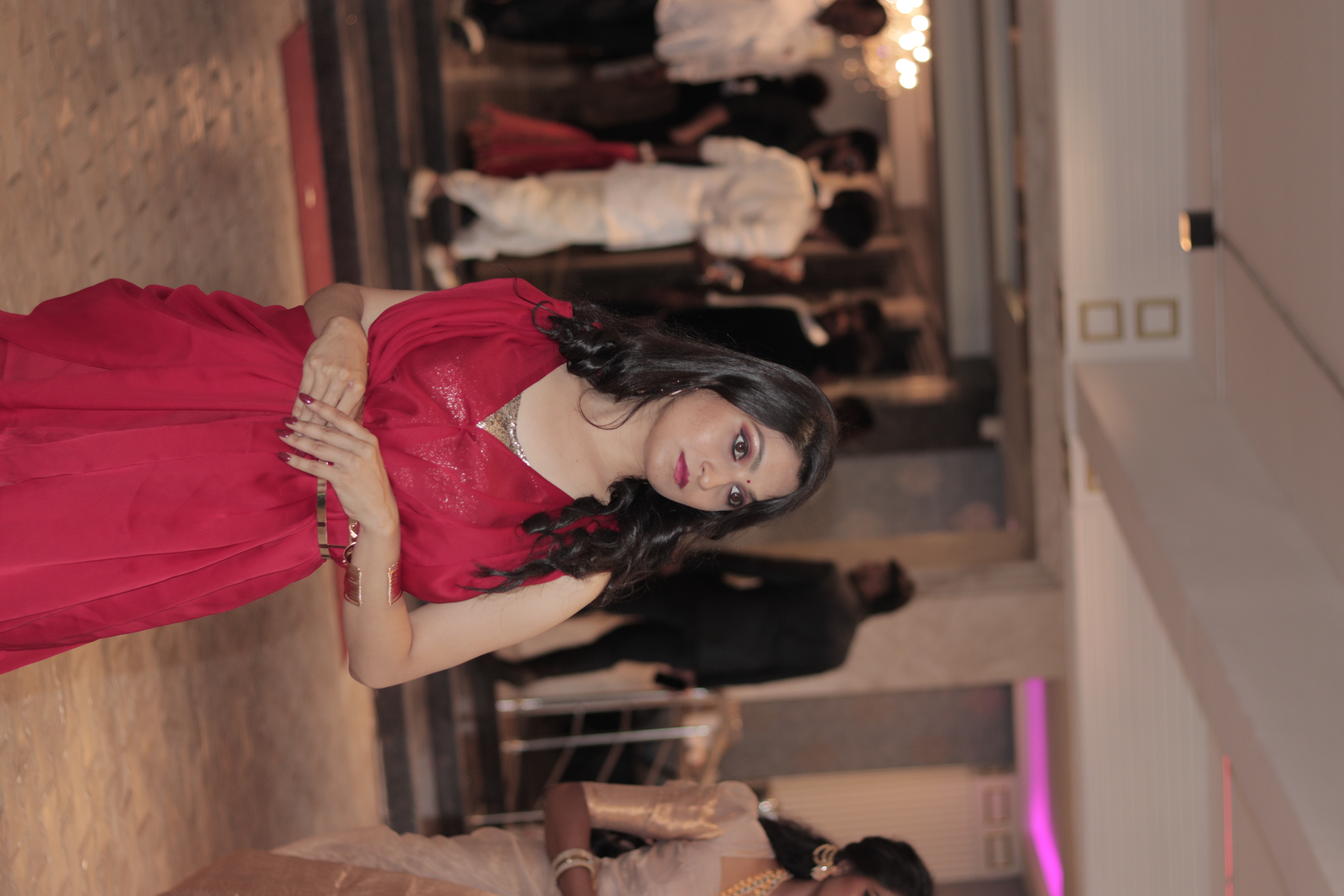 Backstage moment