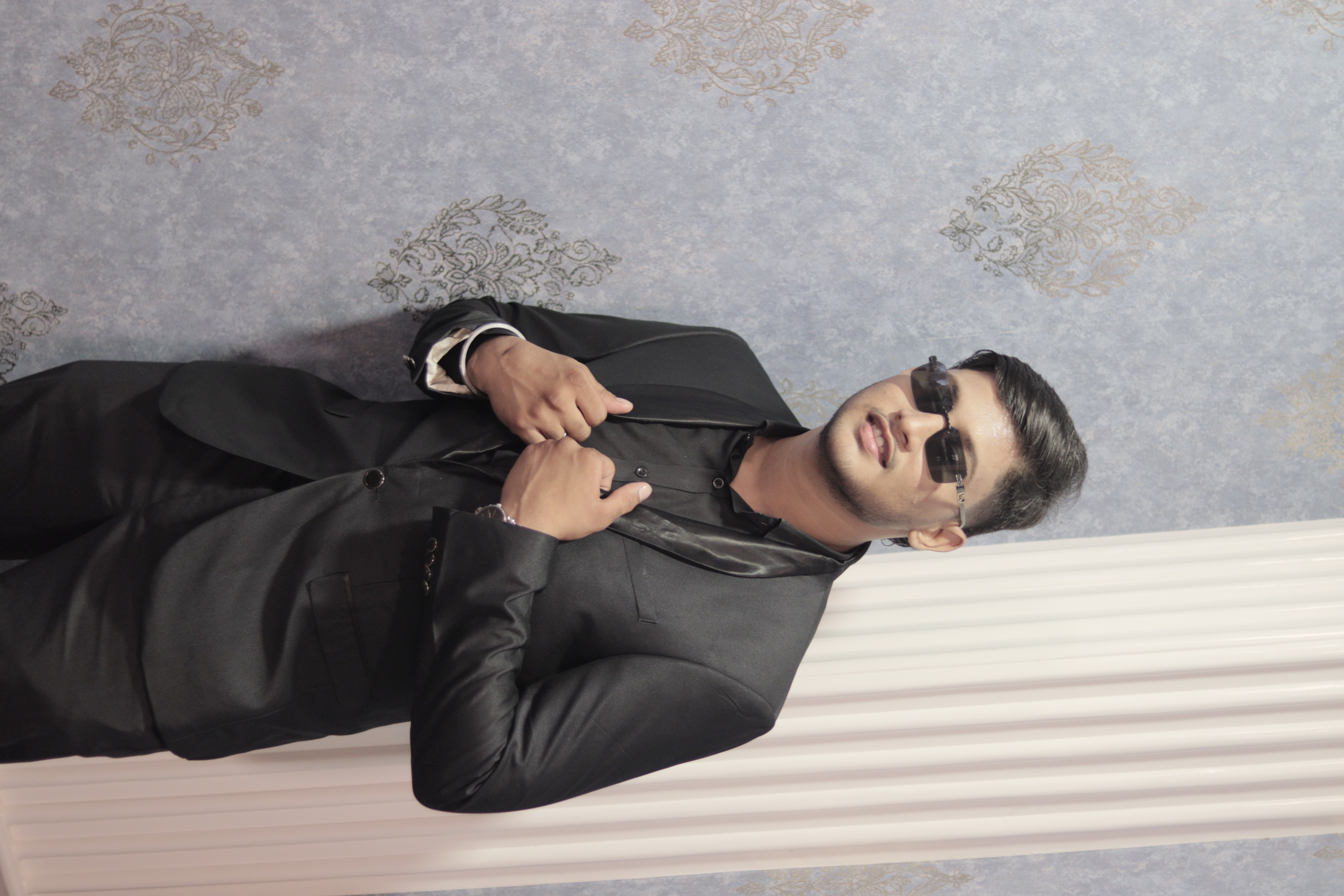 Backstage moment