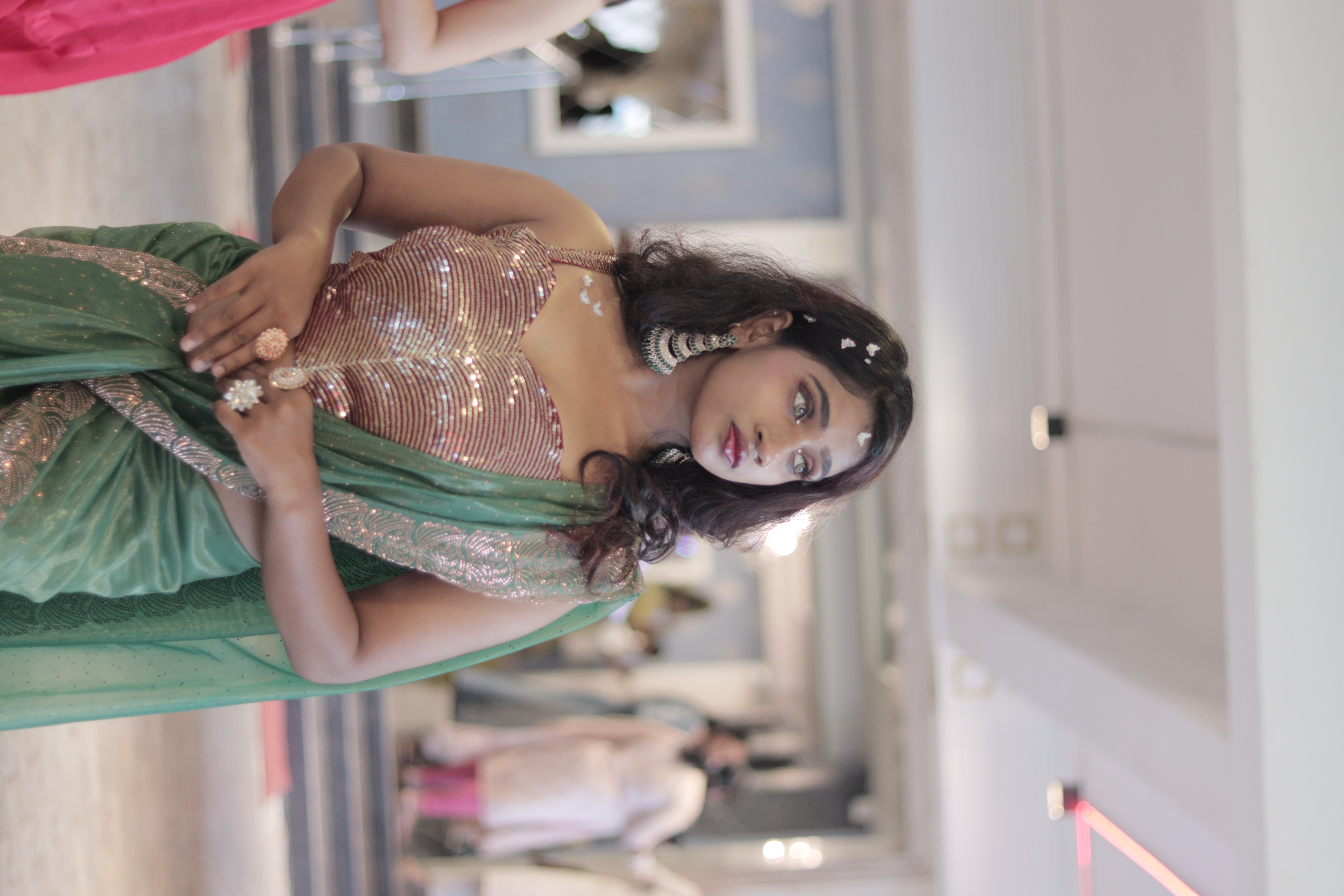 Backstage moment