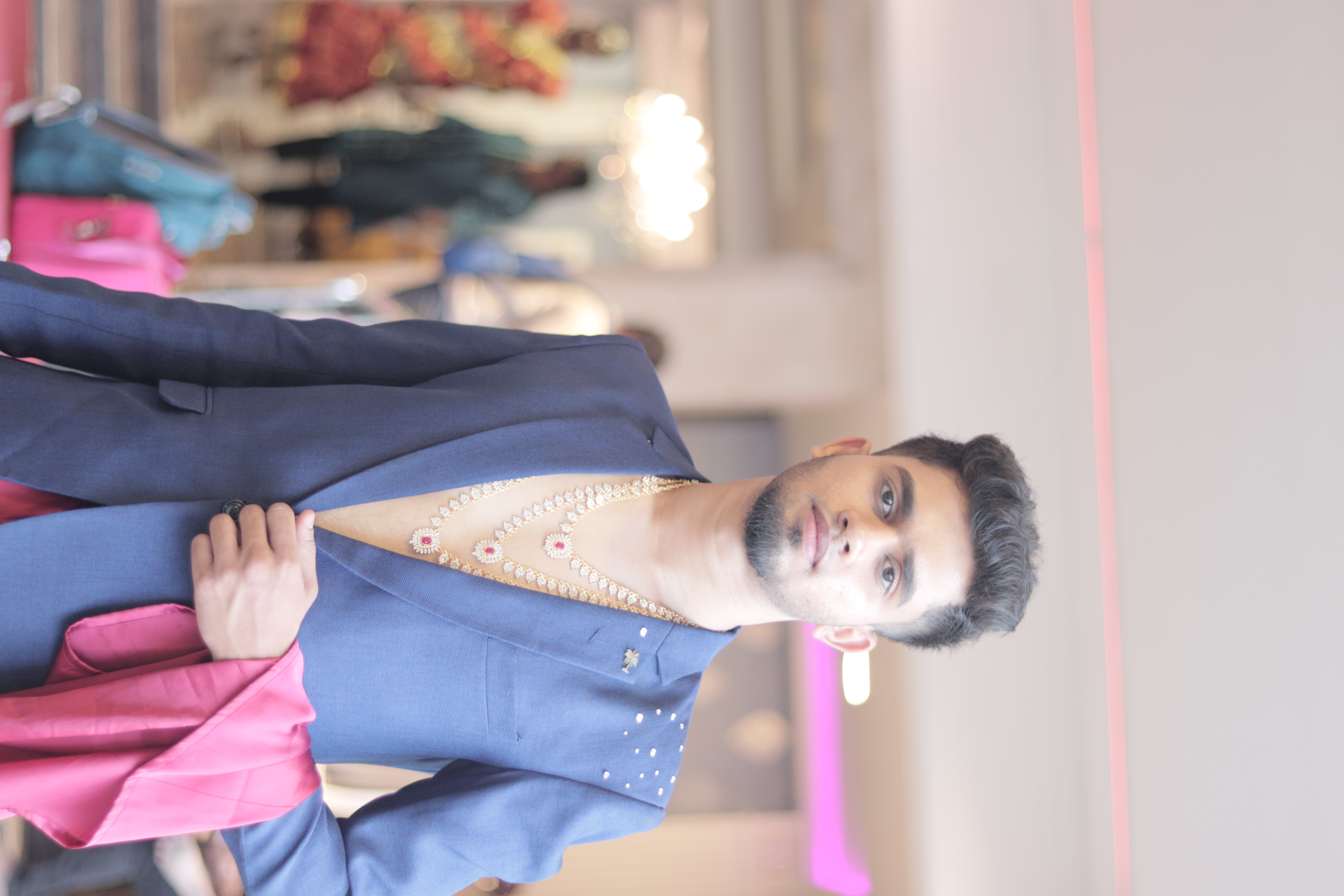 Model on runway